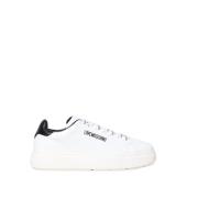 Love Moschino Tuff Sneaker i Vitt Läder White, Dam