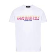 Dsquared2 Vita T-shirts & Polos för män White, Herr