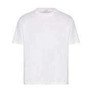 Valentino Bomull Rund Hals T-shirt Print White, Herr