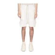 Rick Owens Beveled Shorts White, Herr