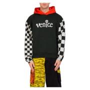 ERL Checker Sleeves Hoodie Multicolor, Herr