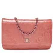 Chanel Vintage Pre-owned Laeder plnbcker Pink, Dam