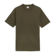 C.p. Company Grön Logo Crewneck T-shirt Green, Herr