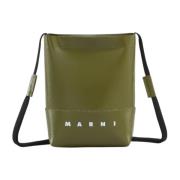 Marni Crossbody-väska med skosnöreband Green, Herr