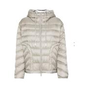 Moncler Quiltad Dunjacka med Huva Gray, Dam