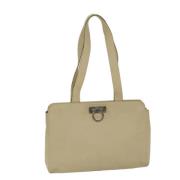 Salvatore Ferragamo Pre-owned Pre-owned Laeder axelremsvskor Beige, Da...