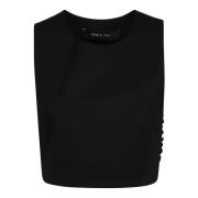 Federica Tosi Stilren Cut-Out Top Black, Dam