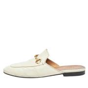 Gucci Vintage Pre-owned Laeder mules Beige, Dam