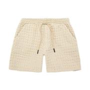 OAS Våffeltextur Shorts Beige, Herr