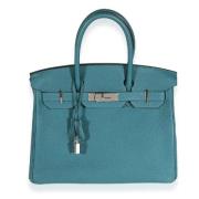 Hermès Vintage Pre-owned Laeder handvskor Blue, Dam