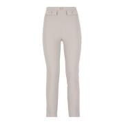 Elisabetta Franchi Slim-fit Trousers Gray, Dam