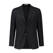 Boglioli Ull Blazer Klassisk Stil Black, Herr