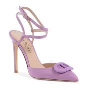 Dee Ocleppo Lila Läder Stiletto Pump Purple, Dam