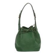 Louis Vuitton Vintage Pre-owned Laeder axelremsvskor Green, Dam