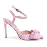 Dee Ocleppo Elegant Satin Ankelrem Stilettos Pink, Dam