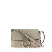 Chloé Pre-owned Pre-owned Laeder handvskor Gray, Dam