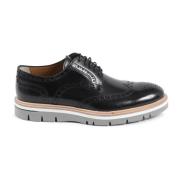 Dee Ocleppo Svarta Läder Brogue Skor Black, Herr