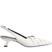 Högl Vita Platta Sandaler Estelle White, Dam