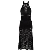 Akep Svart Klänning Vskd05025 V1 Stil Black, Dam