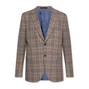 Paul Smith Rutig Mönstrad Blazer Multicolor, Herr