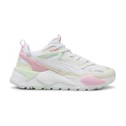 Puma Vit Rosa Lila Fritidsskor Sneakers Multicolor, Dam