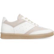 MM6 Maison Margiela Läderlåga sneakers med mockainsatser White, Dam