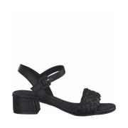 Marco Tozzi Svarta Casual Platta Sandaler Kvinnor Black, Dam