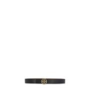 Tory Burch Reversibel Läderbälte Svart Brun Black, Dam