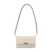 Pourchet Paris Elegant Crossbody Väska Ecru Beige, Dam