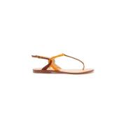 Maliparmi Handgjorda Thong Vreeland® Sandaler Orange, Dam