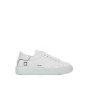 D.a.t.e. Vita Läder Sneakers Kvinnor Italien White, Dam