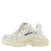 Balenciaga Vintage Pre-owned Laeder sneakers White, Dam