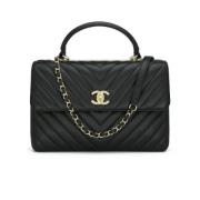 Chanel Vintage Pre-owned Laeder chanel-vskor Black, Dam