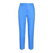 Maliparmi Slim-Fit Stretch Bomull Byxor Blue, Dam