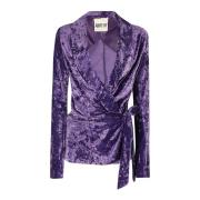 Aniye By Elegant Knut Blazer Purple, Dam