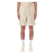 Ami Paris Silkeshorts med prickar Beige, Herr