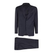 Tagliatore Single Breasted Suits Blue, Herr