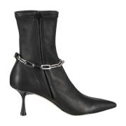 Studio Amelia Snygga Svarta Ankelboots Black, Dam