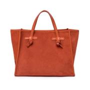 Gianni Chiarini Marcella Miss 32 Suede Tote Brown, Dam