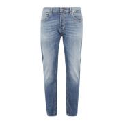 Dondup Stiliga Denim Jeans för Kvinnor Blue, Herr