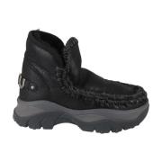 Mou Chunky Eskimo Sneaker Big Logo Black, Dam