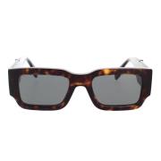 Fendi Geometrisk Glamour Solglasögon Diagonal Modell Brown, Unisex