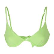 Melissa Odabash Trådlös Spets Bralette Green, Dam