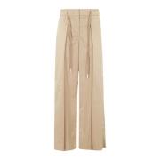 Peserico Stretch bomullsbyxor Beige, Dam