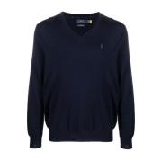 Ralph Lauren Navy Hunter Pullover Sweater Blue, Herr