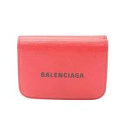 Balenciaga Vintage Pre-owned Laeder plnbcker Red, Dam