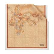 Alviero Martini 1a Classe Geo Classic Ivory Sidenscarf Multicolor, Uni...