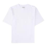 Birgitte Herskind Oversized Rund Hals Bomull T-shirt White, Herr