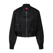 Hugo Boss Satin Blouson Aritana Black, Dam