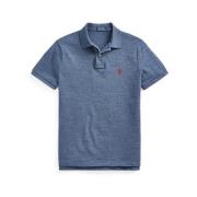 Ralph Lauren Blå Polo Skjorta med Röd Pony Logo Blue, Herr